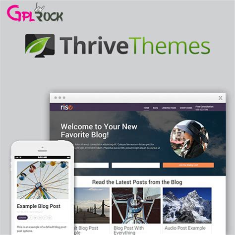 Thrive Themes Rise Wordpress Theme Gplrock