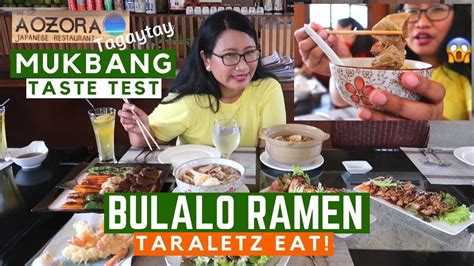 Bulalo Ramen In Tagaytay Taraletz Eat At Aozora Japanese Restaurant