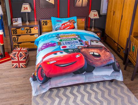 Decorate the kid's room or a guest room with dynamic twin bedding sets. Disney Cars and Trucks Bedding Set Twin Queen Size ...