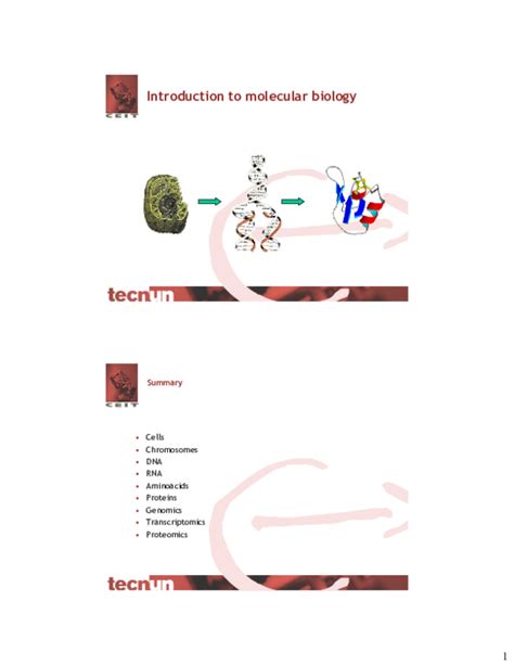 Pdf Introduction To Molecular Biology The Very