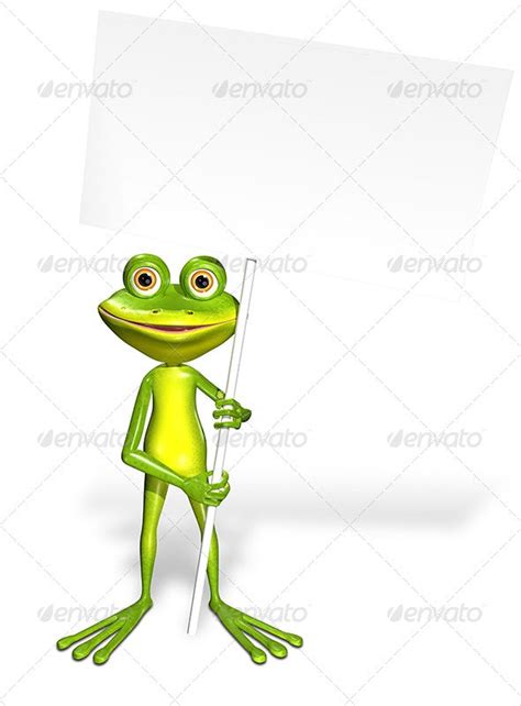 Frog And White Background By Brux Graphicriver