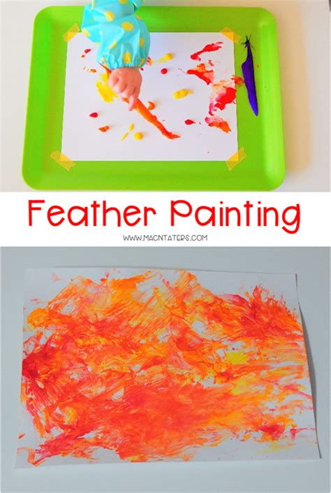 Painting With Feathers Lets Playlearngrow