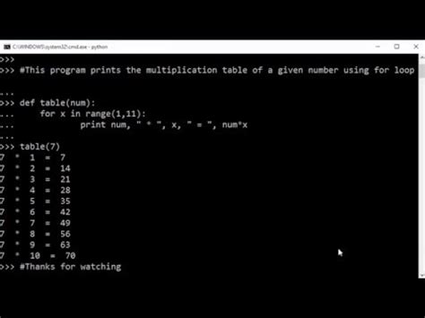 Python Multiplication Table While Loop How To Generate A Free Nude My