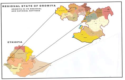 Map Of The Study Area With Reference To Map Of Oromia And Ethiopia