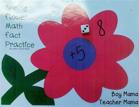 Teacher Mama Spring Math Fact Game After School Linky Boy Mama