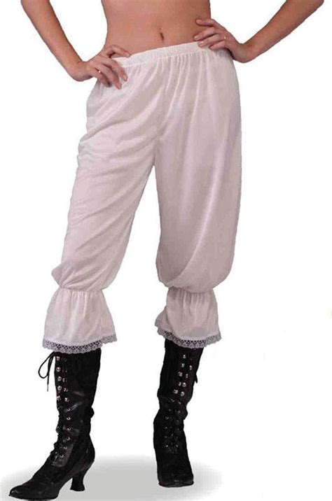 White Pantaloons Victorian Bloomers Fancy Dress Big Old Fashioned