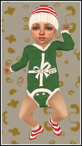 Sims 2 Default Replacement Baby Outfit Babyt Green By Theraven