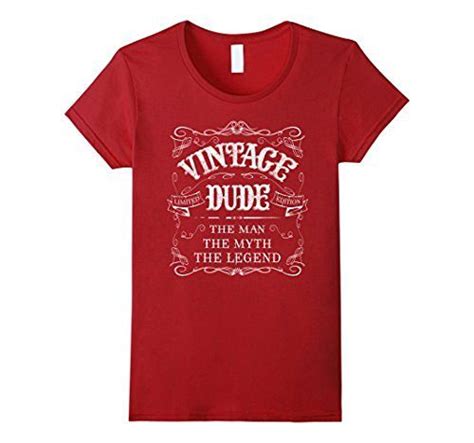 Vintage Dude T Shirt The Man Myth Legend Vintage T Shirt Mens Tops Vintage Tshirts Mens