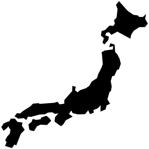 Japan Map Country Land Vector SVG Icon SVG Repo