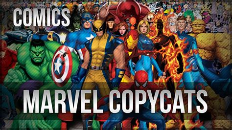 Top Marvel Comics Copycats From Dc Comics Youtube