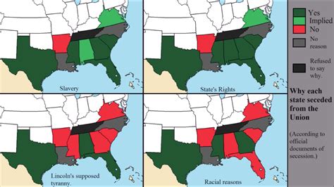 Why Each Us State Seceded From The Union Vivid Maps United States