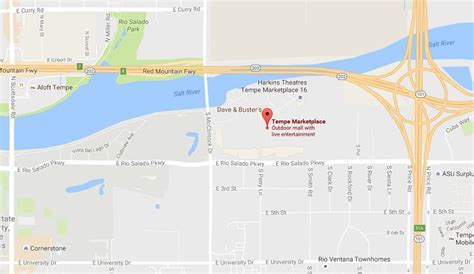 Address Directions And Map To Tempe Marketplace In Az
