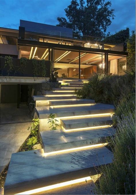 17 Light Stairs Ideas You Can Start Using Today In 2020 With Images Garden Stairs Exterior