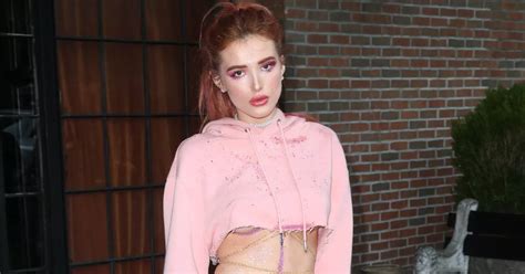 Bella Thorne just about covers her modesty as she poses naked in risqué