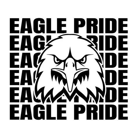 Eagle Pride Eagles Spirit Wear Vector Eps Dxf Svg Png Etsy