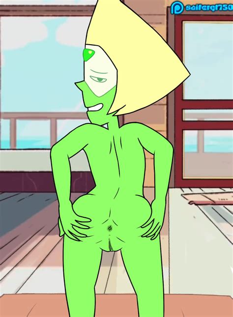 Rule 34 Anus Backside Gem Species Green Skin Naked Peridot Steven