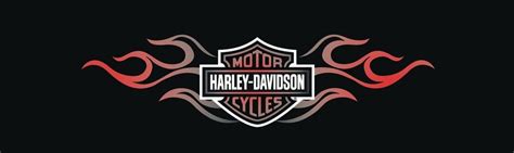Double Flame Bar And Shield Logo Harley Davidson Rear Window Decal Custom Vinyl Graphics