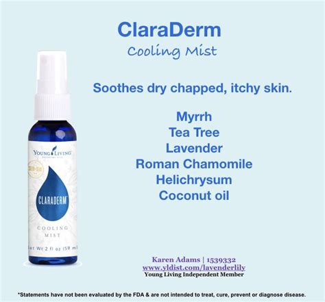 Soothe Dry Skin With Young Livings Claraderm Cooling Mist Essential
