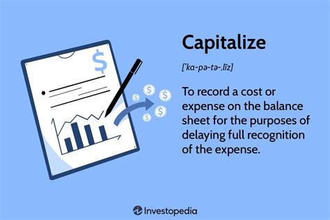 Capitalize What It Is And What It Means When A Cost Is Capitalized