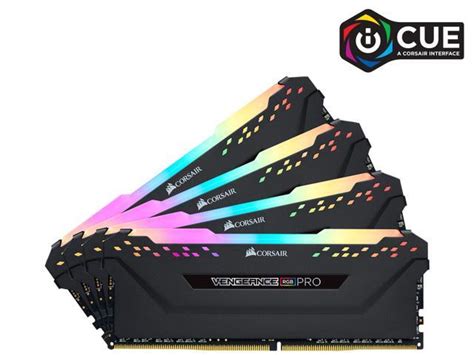 CORSAIR Vengeance RGB Pro AMD Ryzen Ready 32GB 4 X 8GB 288 Pin DDR4