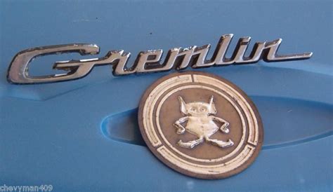 Purchase Amc Gremlin Script Emblems Interior Medallion Badge 70s 71