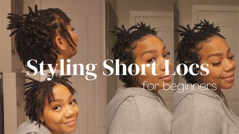 Easy Low Tension Styles For Short Locs Beginner Friendly Loc Styles No Retwist Needed Youtube