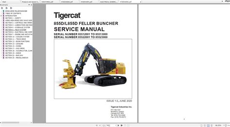 Tigercat D L D Feller Buncher Operator