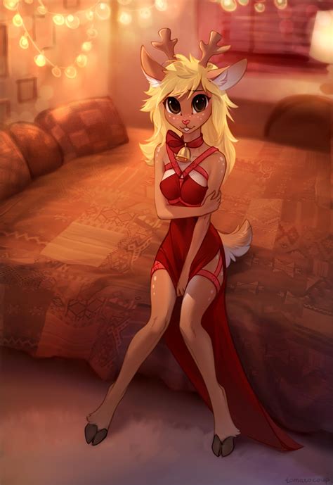 Rule 34 2019 5 Fingers Anthro Antlers Bed Bell Biped Blonde Hair Bow Breasts Brown Body Brown