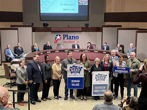 City Of Plano On Twitter Best Neighborhood Platinum Designation Signs