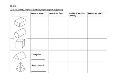 3d Shapes Worksheets K5 Learning 3d Shapes Worksheets Macleod Simon