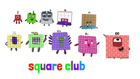Numberblocks Square Club