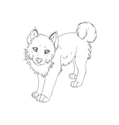 The Husky Dog Coloring Page Is Shown In Black And White With Text That