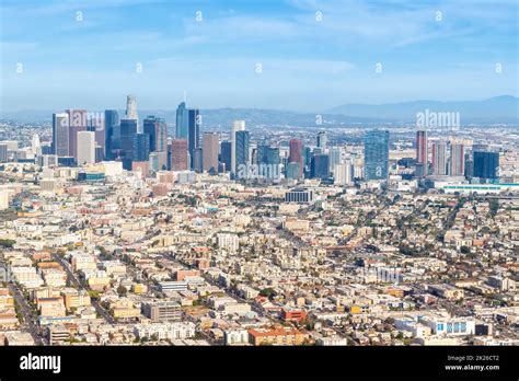 Downtown Los Angeles Skyline City Buildings Cityscape Aerial View Photo