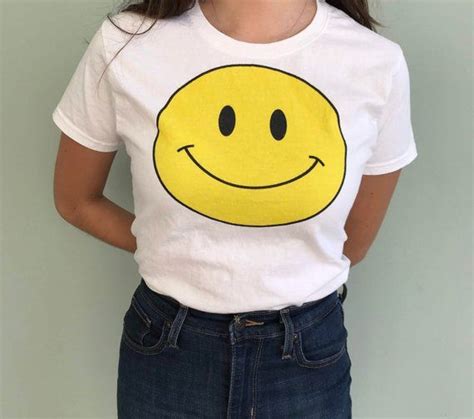 happy face shirt graphic tees for women smiley face t shirt etsy tees for women happy