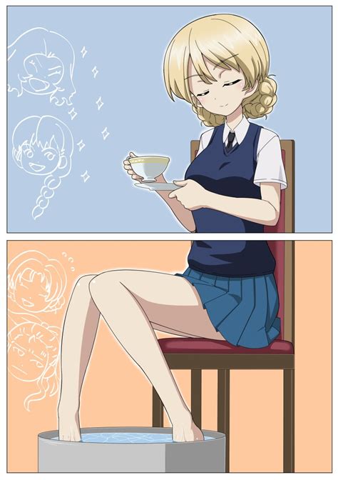 Darjeeling Orange Pekoe Rosehip Assam And Rukuriri Girls Und Panzer Drawn By Naonao