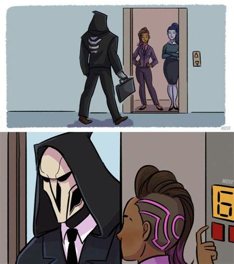 sombra reaper funny overwatch overwatch comic overwatch memes