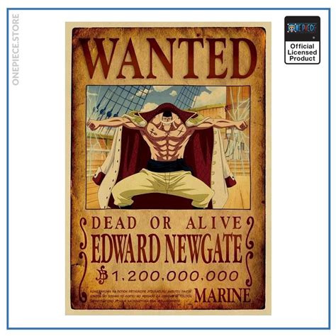 One Piece White Beard Wanted Poster
