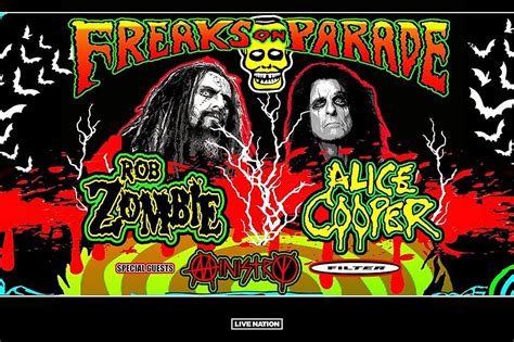 Alice Cooper And Rob Zombie Announce Freaks On Parade 2023 Tour