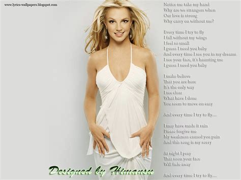 Lyrics Wallpapers Britney Spears Everytime