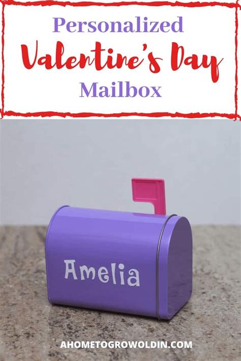 Personalized Valentines Day Mailbox Personalized Valentines