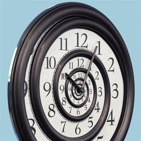 3d Model Hypnotic Spiral Wall Clock