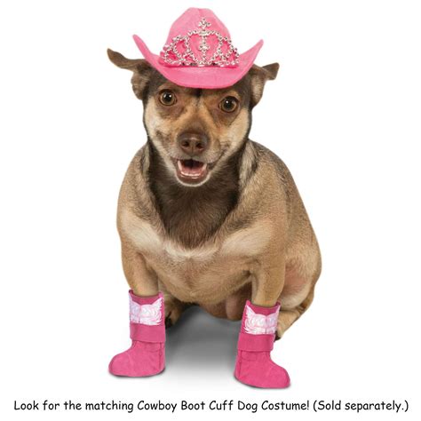 Cowboy Princess Hat Dog Costume Pink Baxterboo