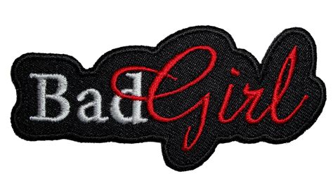 bad girl lady rider embroidered lady biker patch quality biker patches