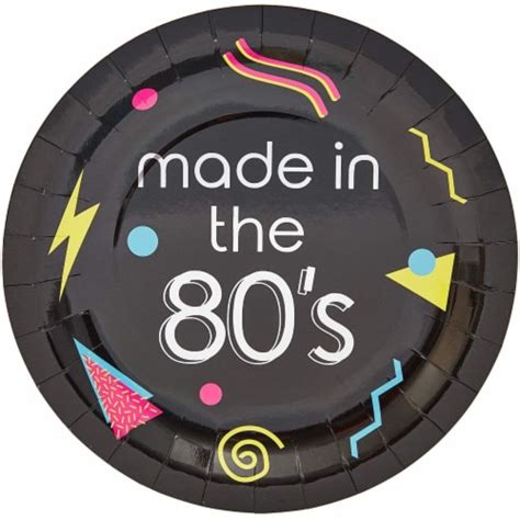 80s Birthday Party Plates 9 In 48 Pack Pack Ralphs