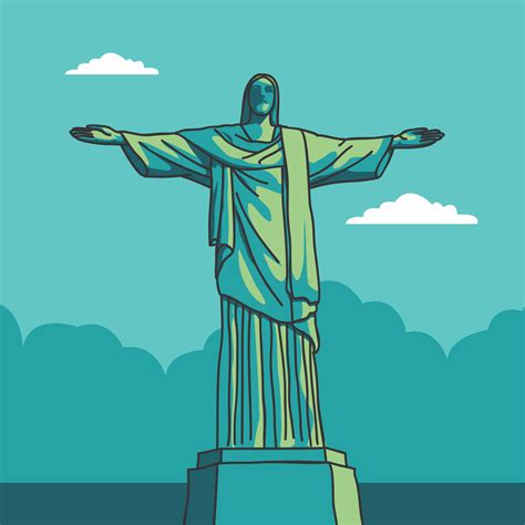 Christ The Redeemer Vector Art Icons And Graphics For Free Download