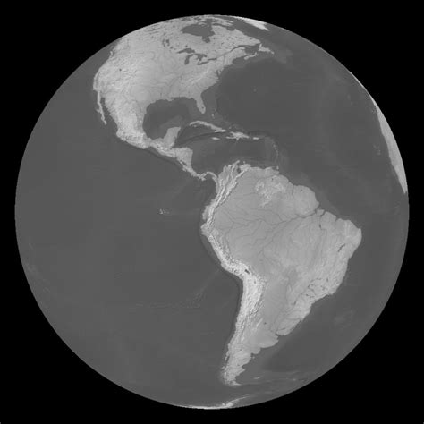 Some extensive colour charts refer to gray and grey as different colours; Gray Earth Dataset | Science On a Sphere