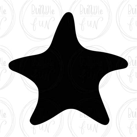 Starfish Silhouette Clip Art