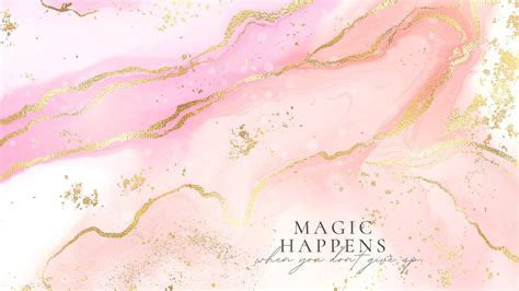 Download Caption Sophisticated Pinkandgold Marble Texture Wallpaper