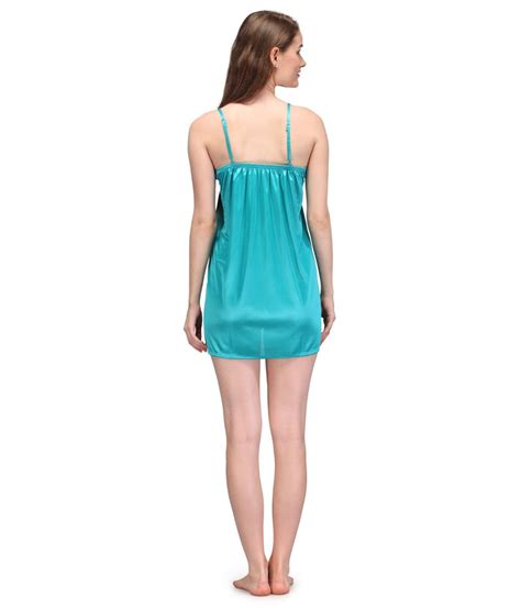 Buy Oleva Green Satin Nighty Online At Best Prices In India Snapdeal