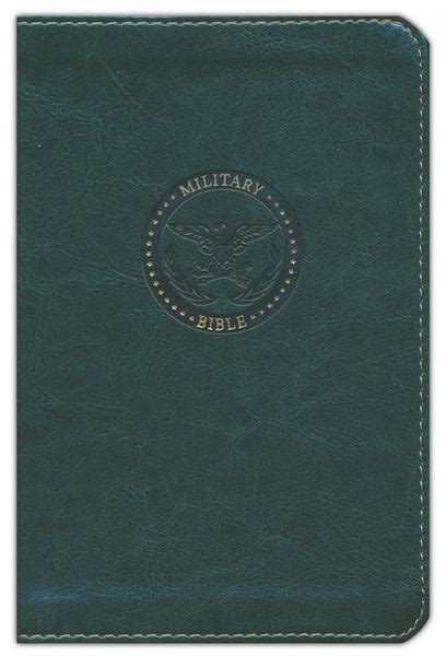 Csb Military Compact Bible Green Leathertouch For Soldiers Celebrate